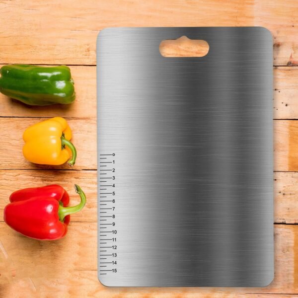 Stainless Steel Vegetable & Fruit Cutting Chopping Board (31 x 20 Cm / 1 Pc)