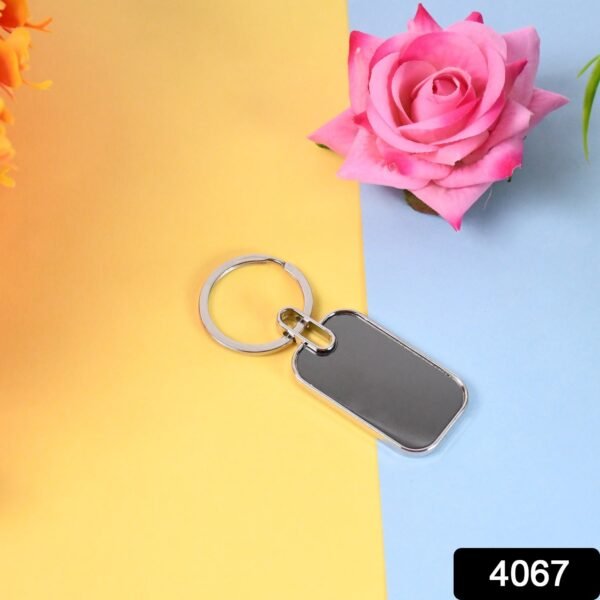 Keyring Metal Keychain Handbag Charm Round Oval Key Rings (1 Pc) - Image 2