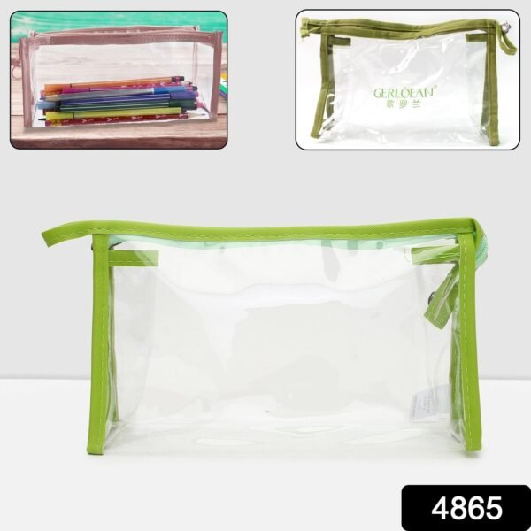 Transparent Zipper Closing Pouch (1 Pc) - Image 2