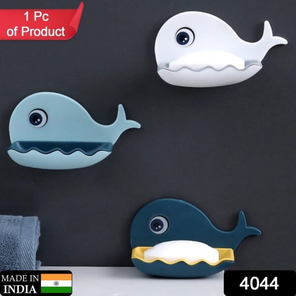 Fish Shape Wall-Mounted Double Layer Soap Holder for Bathroom & Kitchen - Image 2