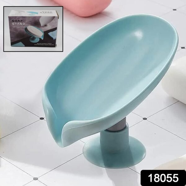 Soap Holder Stand Self Draining Soap Dish Holder Soap Box (1 Pc) - Image 2