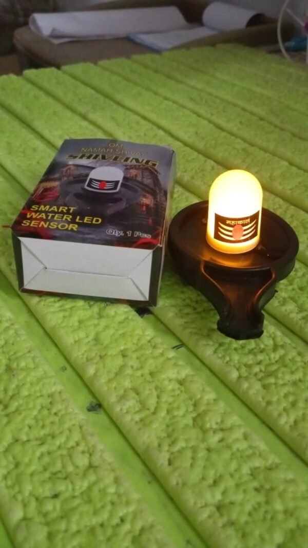 Water Sensor LED Shivling Idol for Pooja & Festivals - Image 3