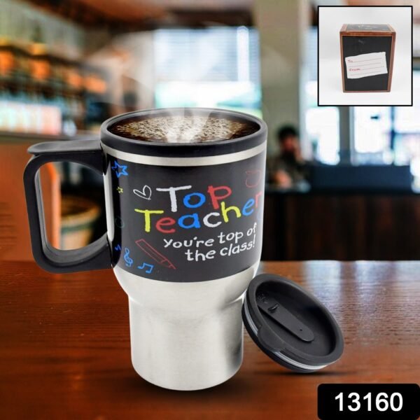 Stainless Steel Insulated Travel Mug - Double-Walled Vacuum Cup with Lid & - Image 2