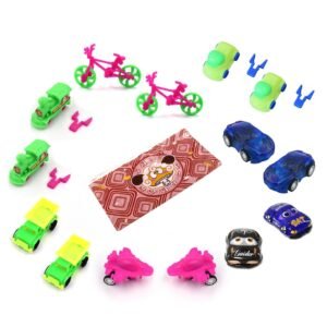 Toys for Kids Friction Powered Vehicle Toy for Baby Push & Go Toys Combo Set