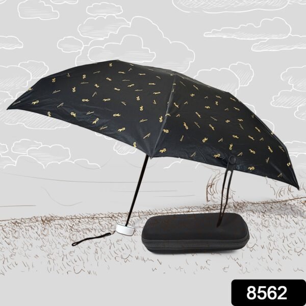 3-Fold Cute Umbrella ? Sun & Rain Protection, UV Shield (1 Pc / With Zip Case)