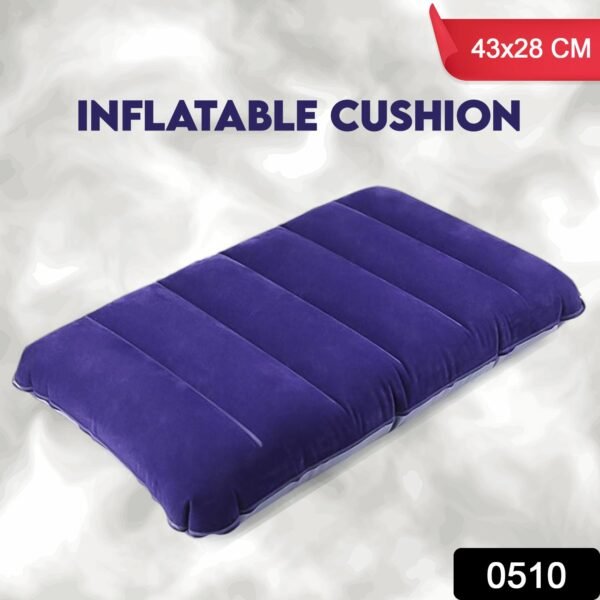 Velvet Air Inflatable Travel Pillow (Blue) - Image 3