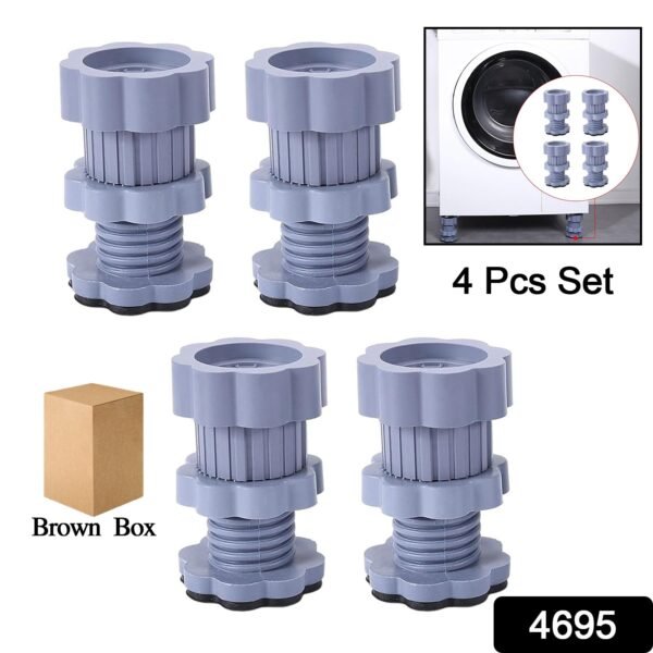 Adjustable Anti-Vibration Washing Machine Support Stand ? Non-Slip PVC Lifting - Image 2
