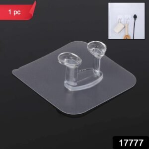 Transparent Self-Adhesive Wall Hook ? Drill-Free, Waterproof & Oil-Proof for