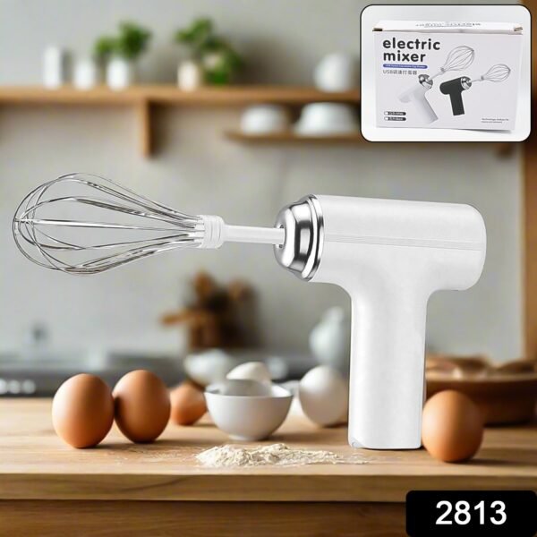 Wireless Portable Hand Mixer - Rechargeable Handheld Whisk Beater for Baking & - Image 2