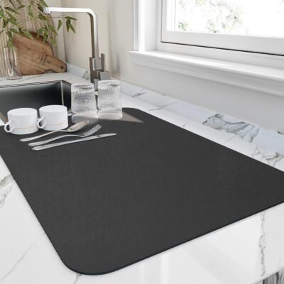 Dish Drying Mat Large ? Water Absorbing Mat for Kitchen